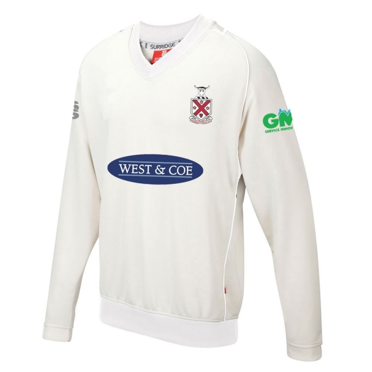 Hornchurch CC - Long Sleeve Sweater White Trim