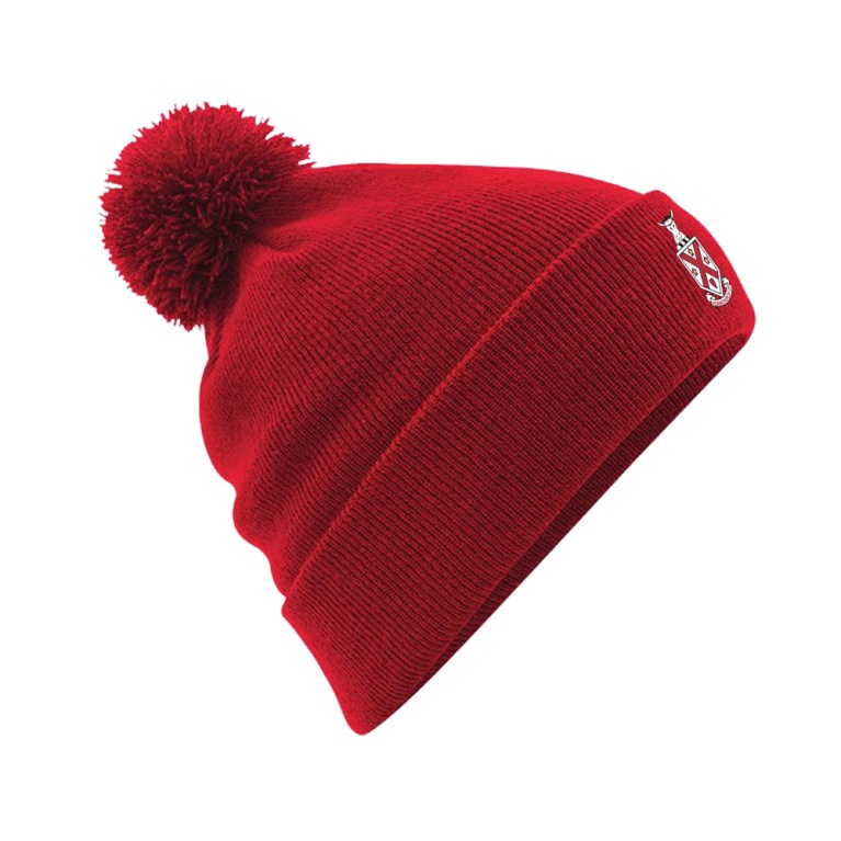 HORNCHURCH CC Original Pom Pom Beanie : Red