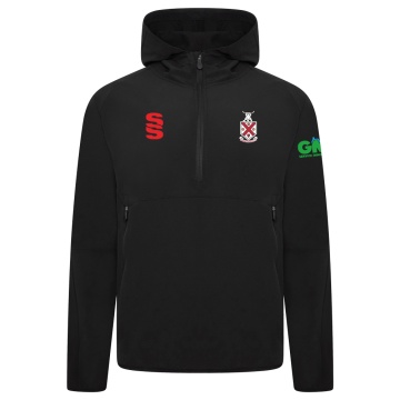 HORNCHURCH CC Dual Elite 1/4 Zip Hoody / Rain Jacket : Black