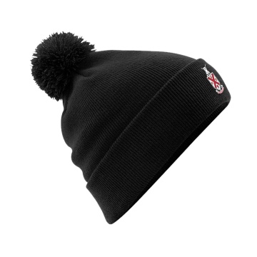 HORNCHURCH CC Original Pom Pom Beanie : Black